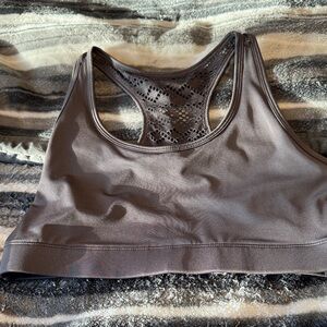 Seamless Racerback Sports Bra - Chocolate
